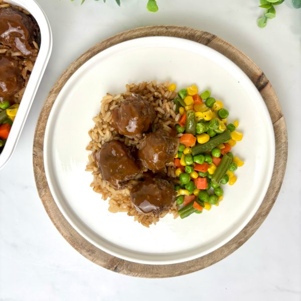 Boulettes de bœuf sauce aux champignons