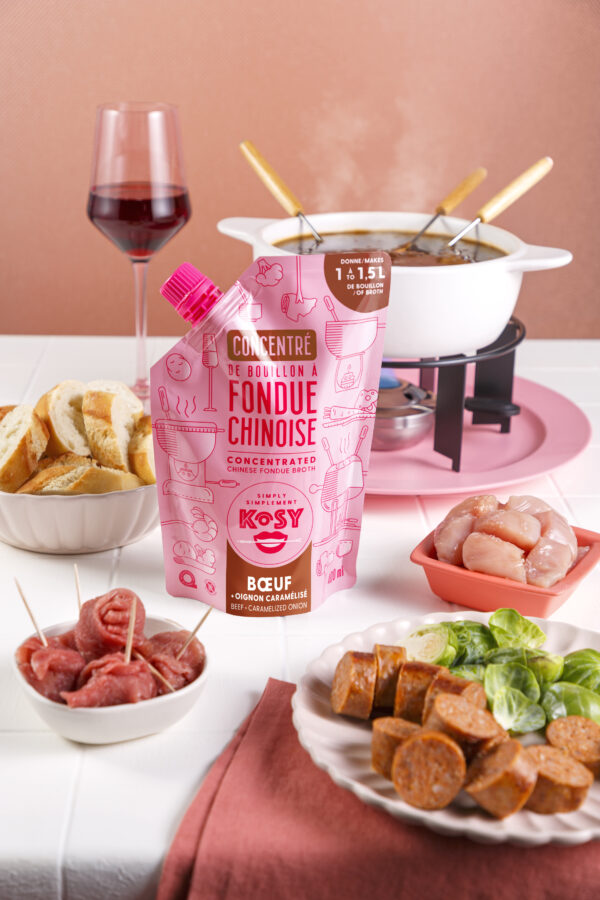 Bouillon fondue de boeuf aux oignons caramélisés Kosy