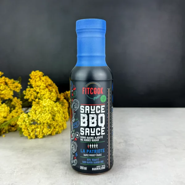 Découvrez la sauce FitCook BBQ sans sucre ajouté, au délicieux goût de whisky-érable. Parfaite pour ajouter une saveur unique à vos côtes levées, viandes grillées, poissons ou plats végétariens, cette sauce haut de gamme québécoise est à la fois vegan, sans gluten et keto.